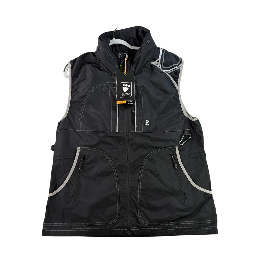 Hurtta Trainer's Vest Men XL Granite Black Houndtex Weatherproof Dog Training